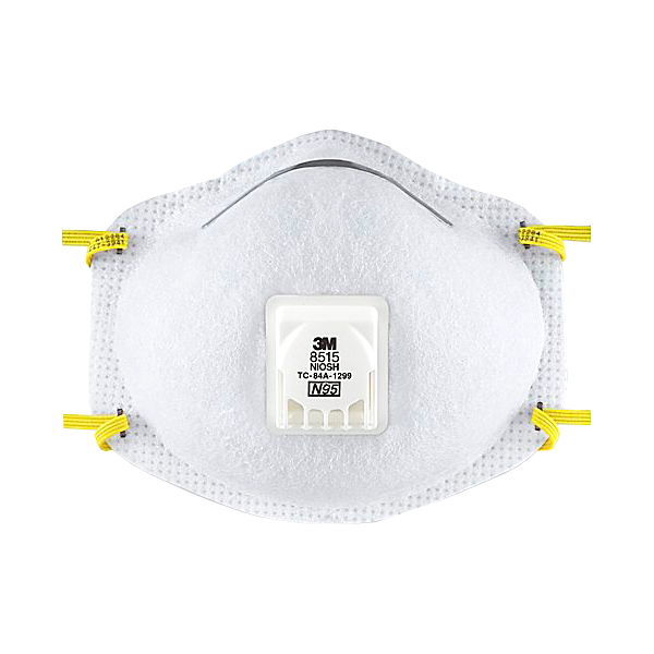 Respirador Desechable con Válvula Cool Flow para Partículas y Humos Metálicos N95 8515 3M (Pieza) Blanco 70070890028 … - 0