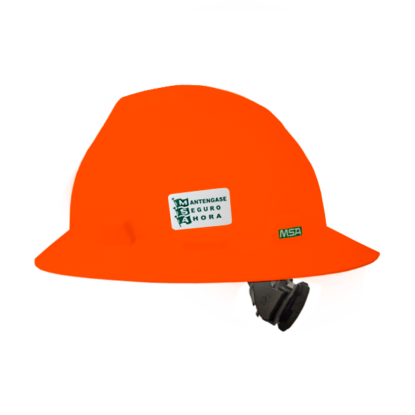 Casco de seguridad naranja M4 Mundial