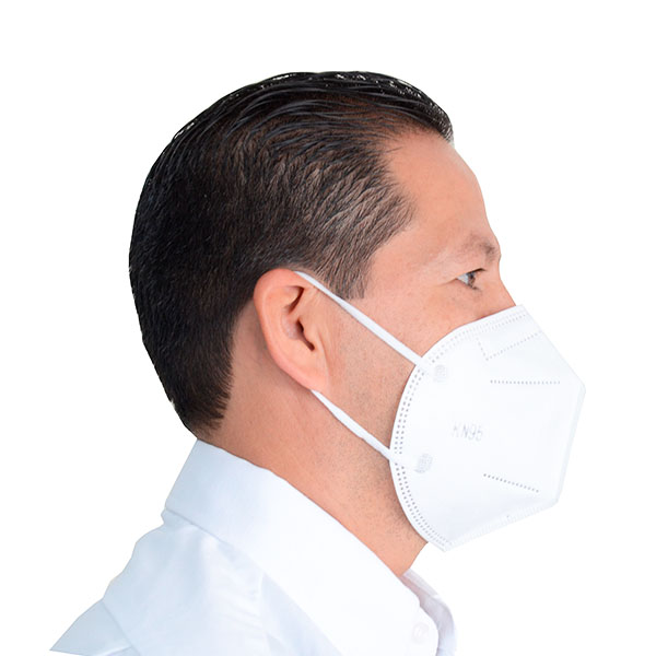 Respirador Desechable para Polvos y Neblinas KN95 Plegable (Pieza) Blanco - 3