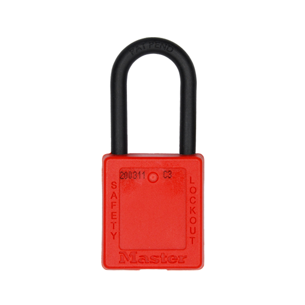Candado de Seguridad Termoplástico Dieléctrico Zenex Master Lock Rojo 406RED 38 x 38 mm - 0