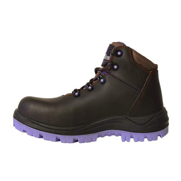 Zapato Borceguí con Casco de Composite Dieléctrico Armada Café/Lila 5026 - 1