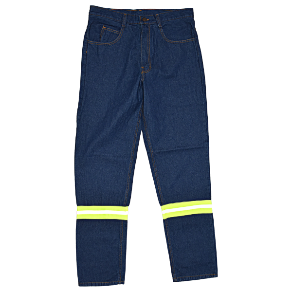 Pantalón Jeans Mezclilla 10.5 Oz. con Reflejante IPF Azul Marino  PANMEZSUAZHCR - 0