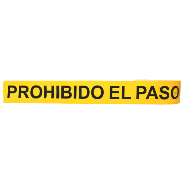 Banda Leyenda Prohibido el Paso Amarillo LAMIRA 3" x 300 m - 1