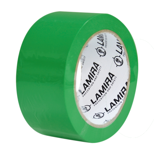 CINTA PVC DELIMITADORA DE ÁREAS LAMIRA VERDE LS-4150 2"X33M