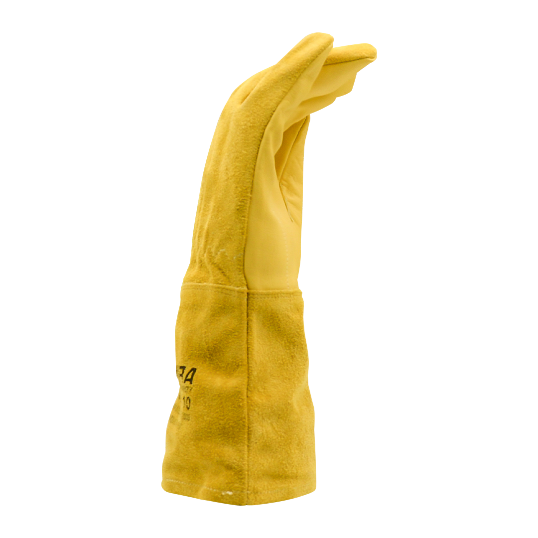 Guante Piel Búfalo Largo Lamira AS-4569 Amarillo LG - 1