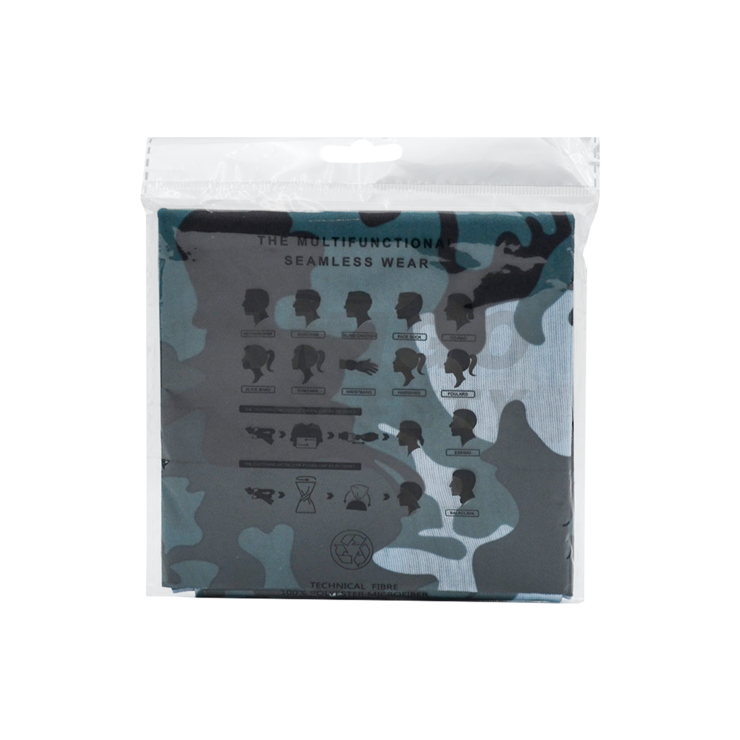 Tubular de Cuello Refrescante Multifuncional Lamira Safety Cammo/Azul Unitalla - 2