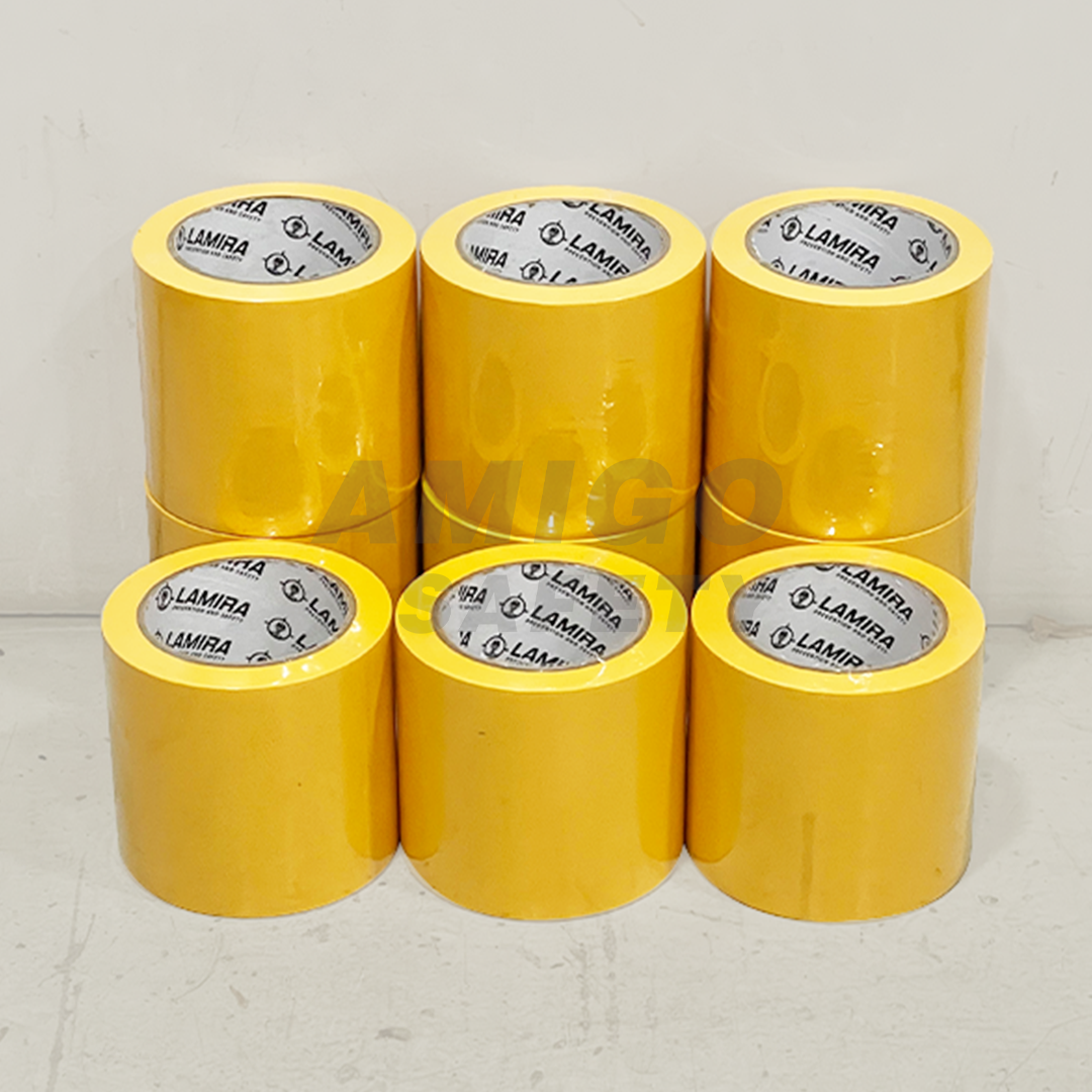 Cinta PVC Delimitadora de Áreas LAMIRA Amarillo LS-4151 4"x33m - 3