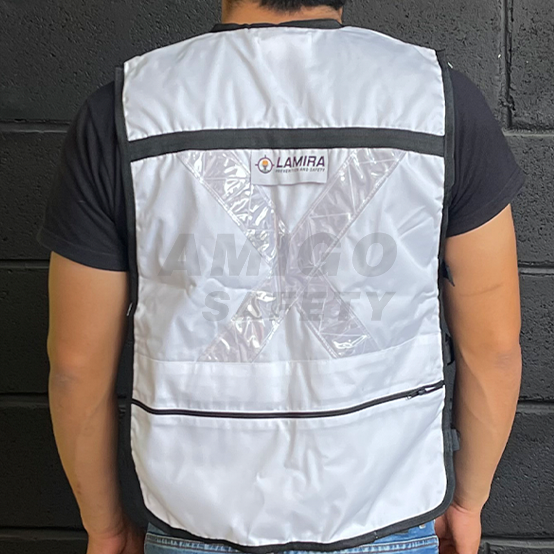 Chaleco Rescatista Lamira Blanco LS-4415 - 3