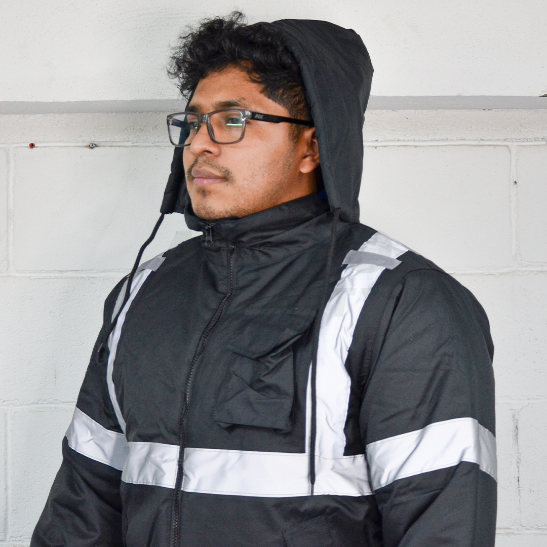 Chamarra Corta Oxford -20°C LAMIRA Negro LS-4610 - 3