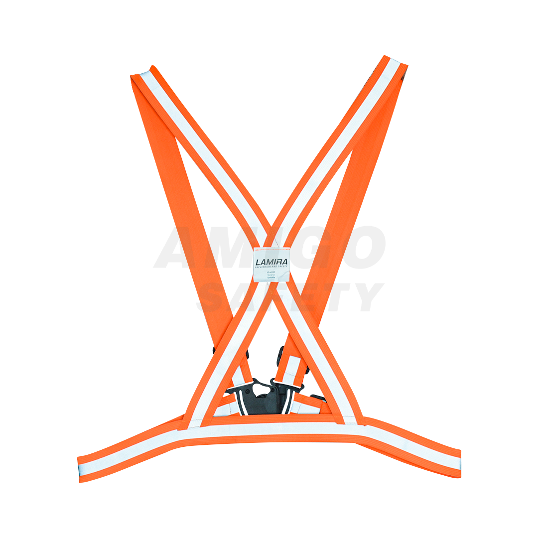 Chaleco Carrillero con Reflejante Alta Visibilidad Naranja LS-4550 Unitalla - 1