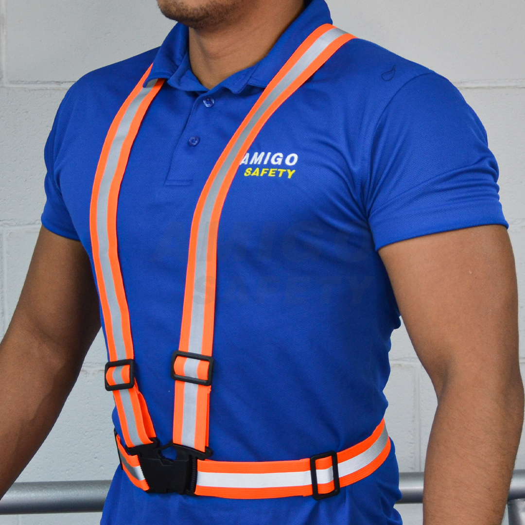 Chaleco Carrillero con Reflejante Alta Visibilidad Naranja LS-4550 Unitalla - 2