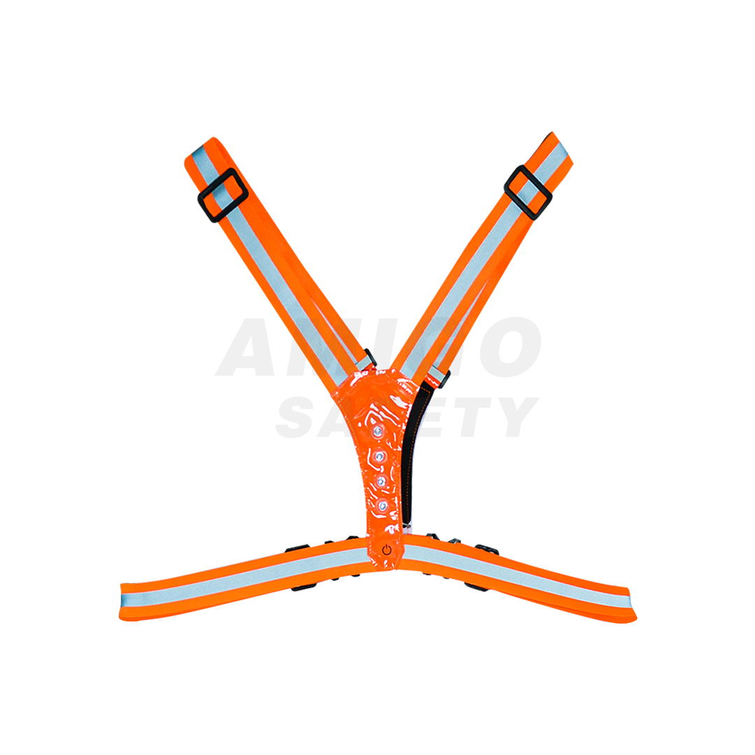 Chaleco Elástico con Luces LED LAMIRA Naranja LS-4611 Unitalla - 1