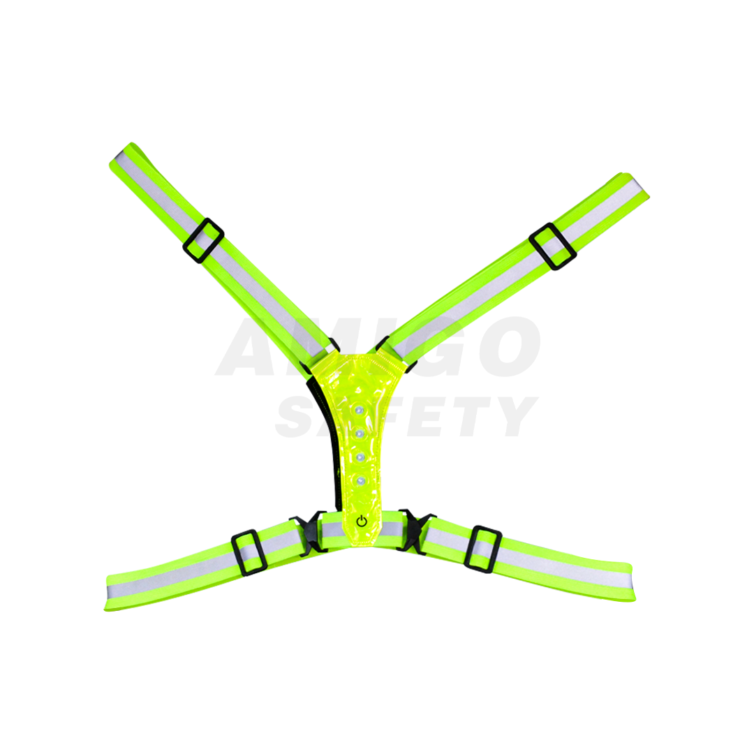 Chaleco Elástico con Luces LED LAMIRA Verde LS-4611 Unitalla - 0