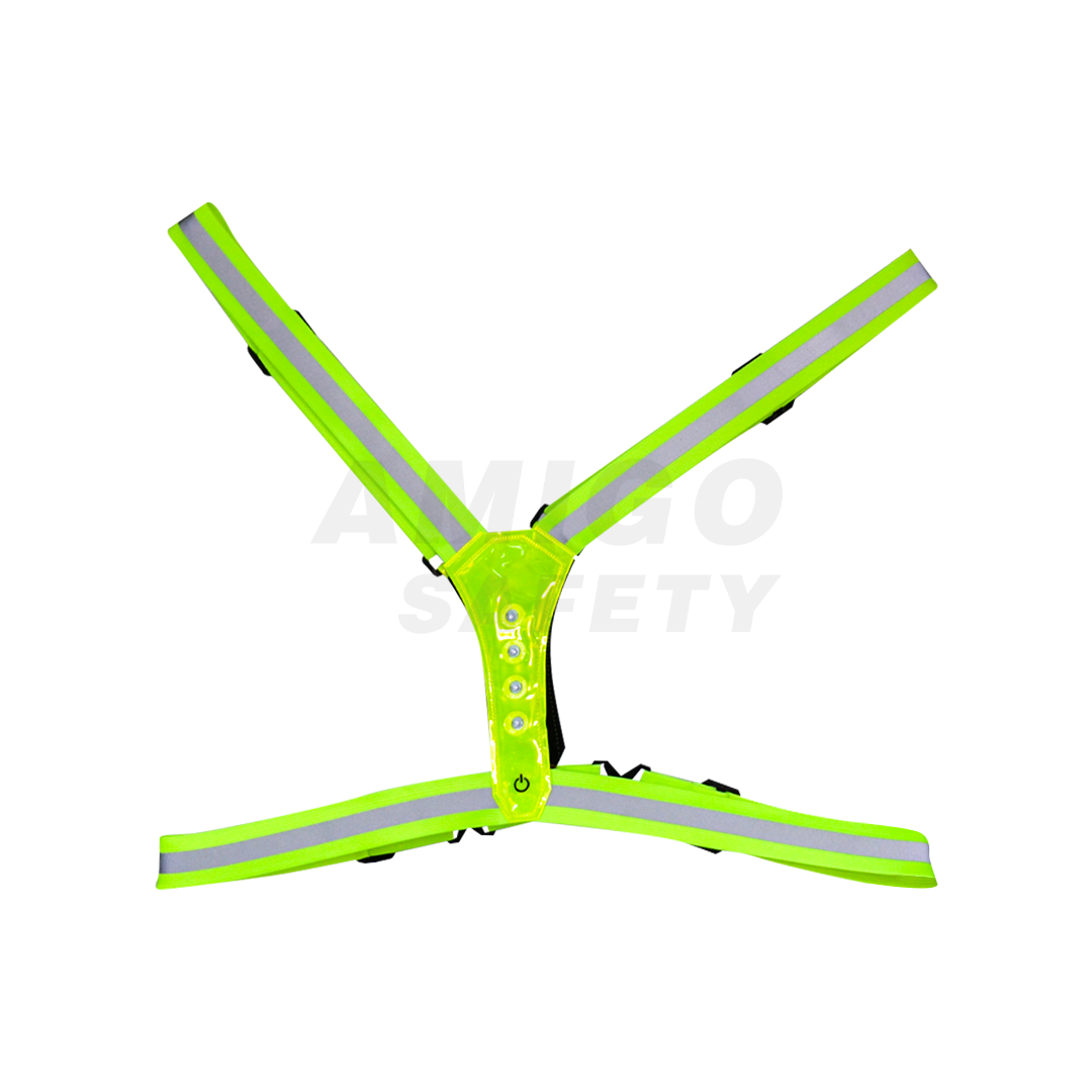 Chaleco Elástico con Luces LED LAMIRA Verde LS-4611 Unitalla - 1