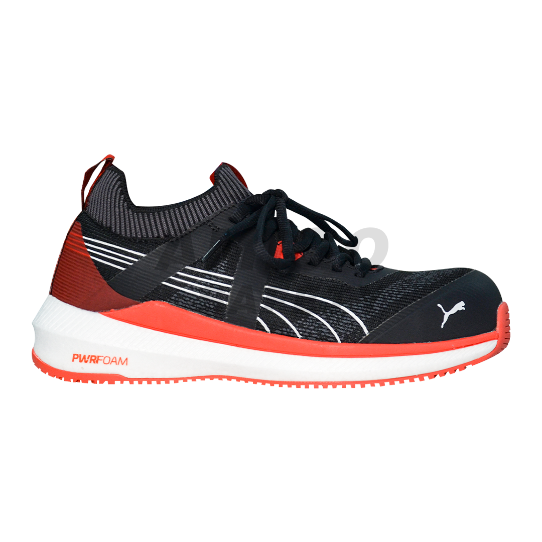ZAPATO TENIS CON CASCO DIELÉCTRICO PUMA SAFETY NEGRO/ROJO P324