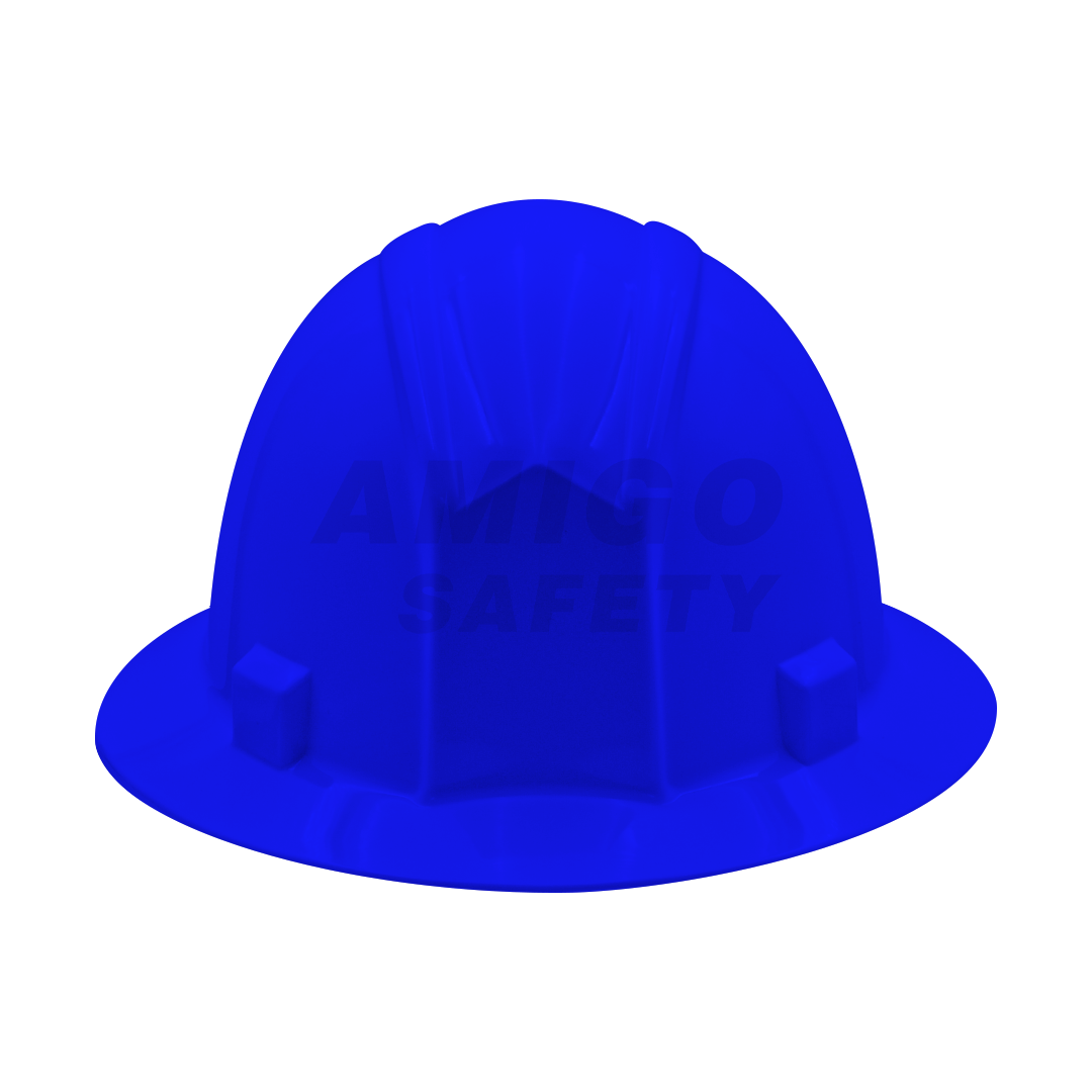 Casco Ala Ancha con Suspensión Matraca de 4 Puntos LAMIRA Azul AS-4460 ... - 1