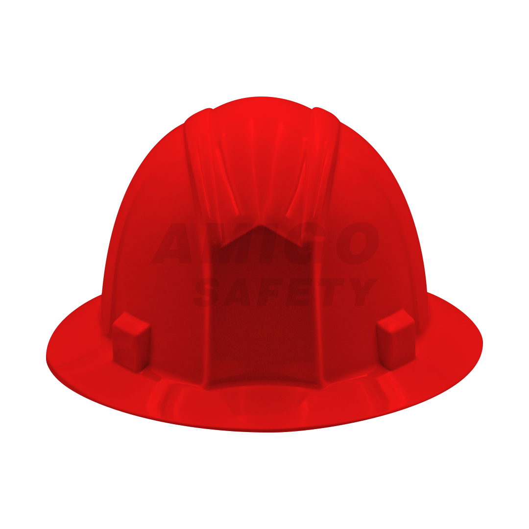 Casco Ala Ancha con Suspensión Matraca de 4 Puntos LAMIRA Rojo AS-4460 ... - 1