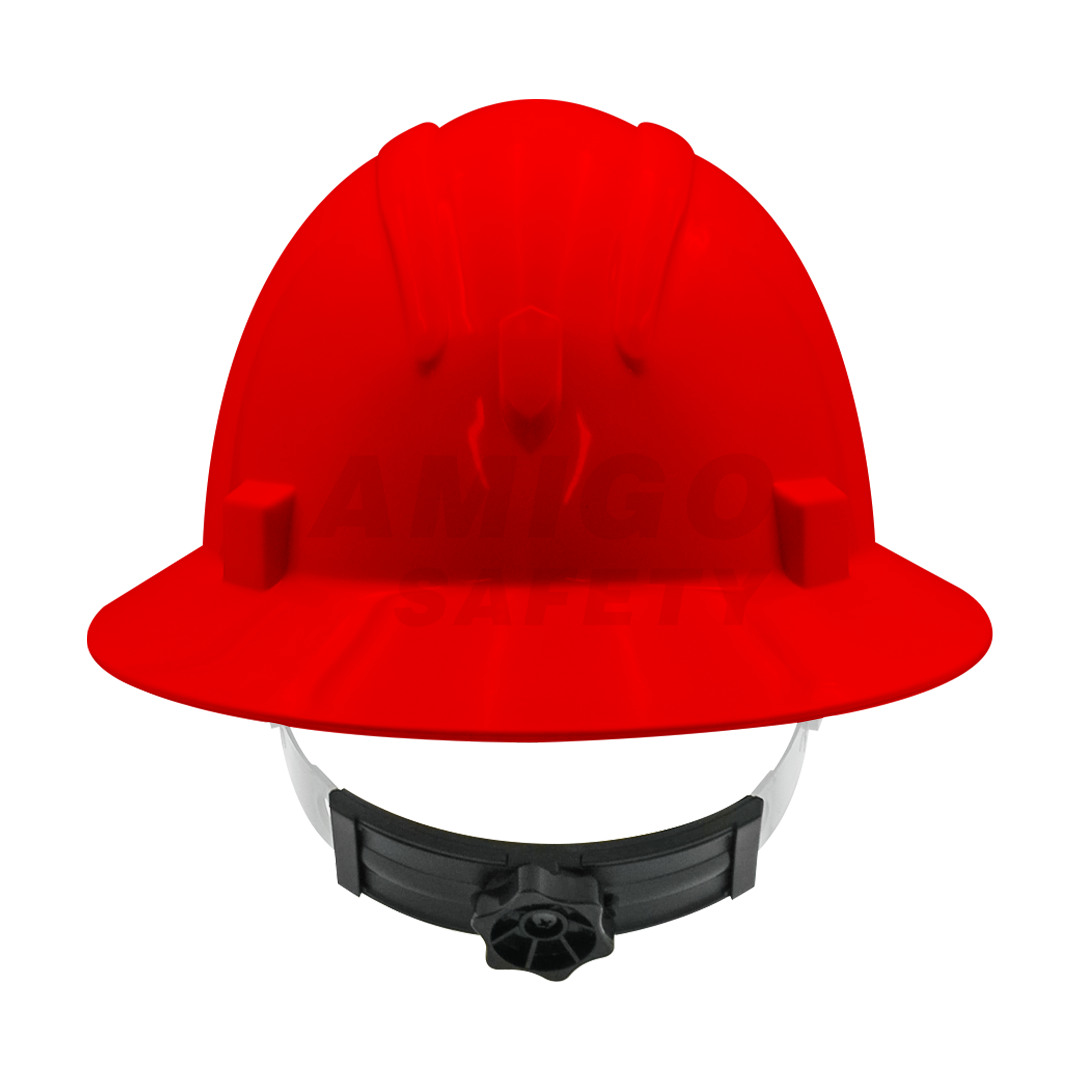 Casco Ala Ancha con Suspensión Matraca de 4 Puntos LAMIRA Rojo AS-4460 ... - 2