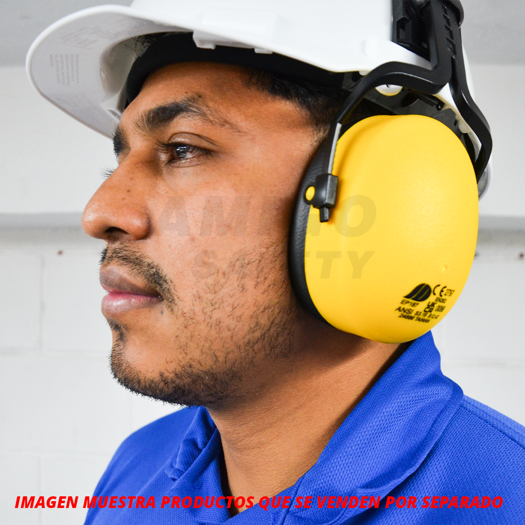 Orejera Adaptable al Casco NRR 30 dB LAMIRA Amarillo AS-4466 … - 2
