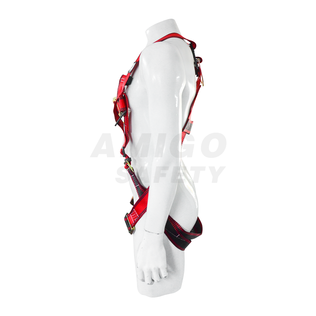 Arnés para Cuerpo Completo Estilo H con 1 Anillo D Golden Eagle Rojo PC100K - 1