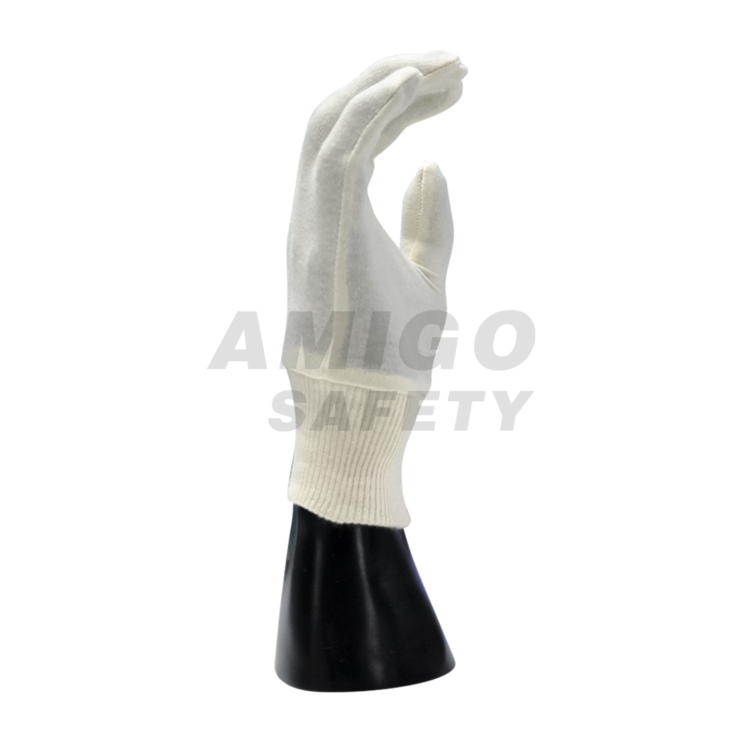 Guante Damasco 100% Algodón Lamira (Par) Blanco LS-4599 Unitalla - 1