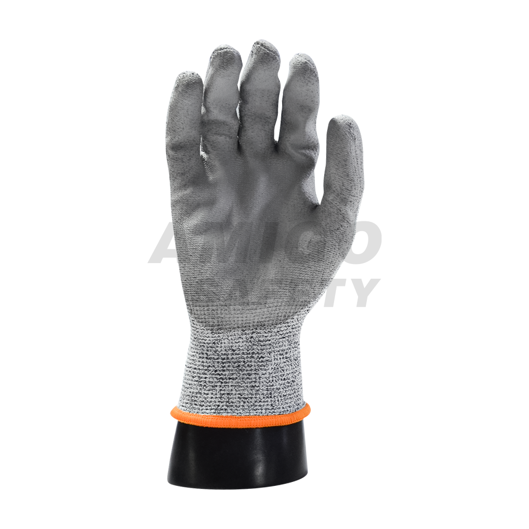 Guante Anticorte HPPE Recubierto Poliuretano Lamira (Par) Gris LS-4602 - 2