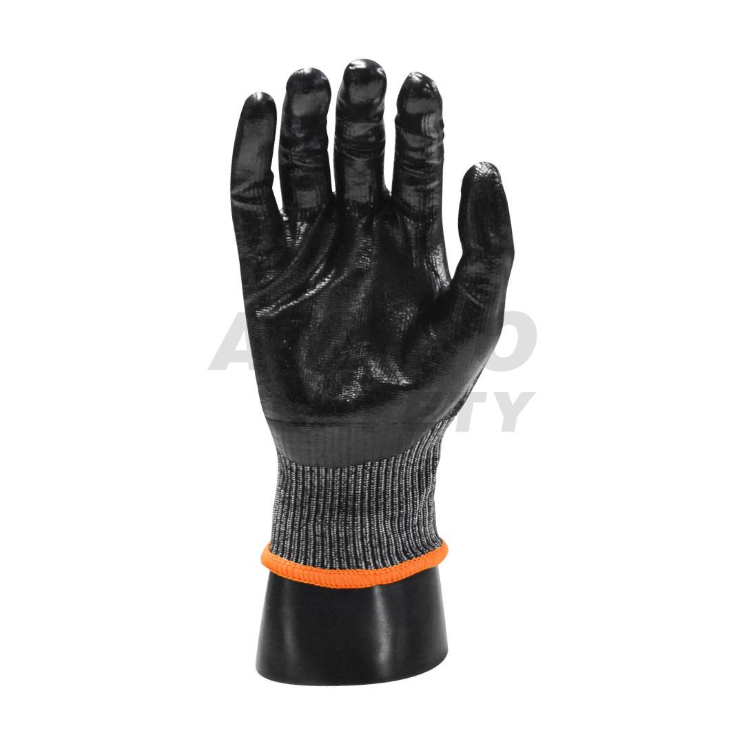 Guante Anticorte A4 HPPE Recubierto de Nitrilo Espumado Lamira (Par) Gris/Negro LS-4604 - 2