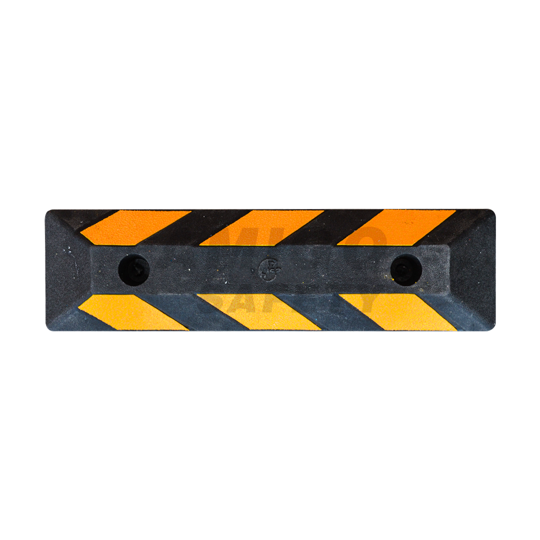 Tope para Estacionamiento Jyrsa Negro/Amarillo ECO-1168NAM 55 cm - 0