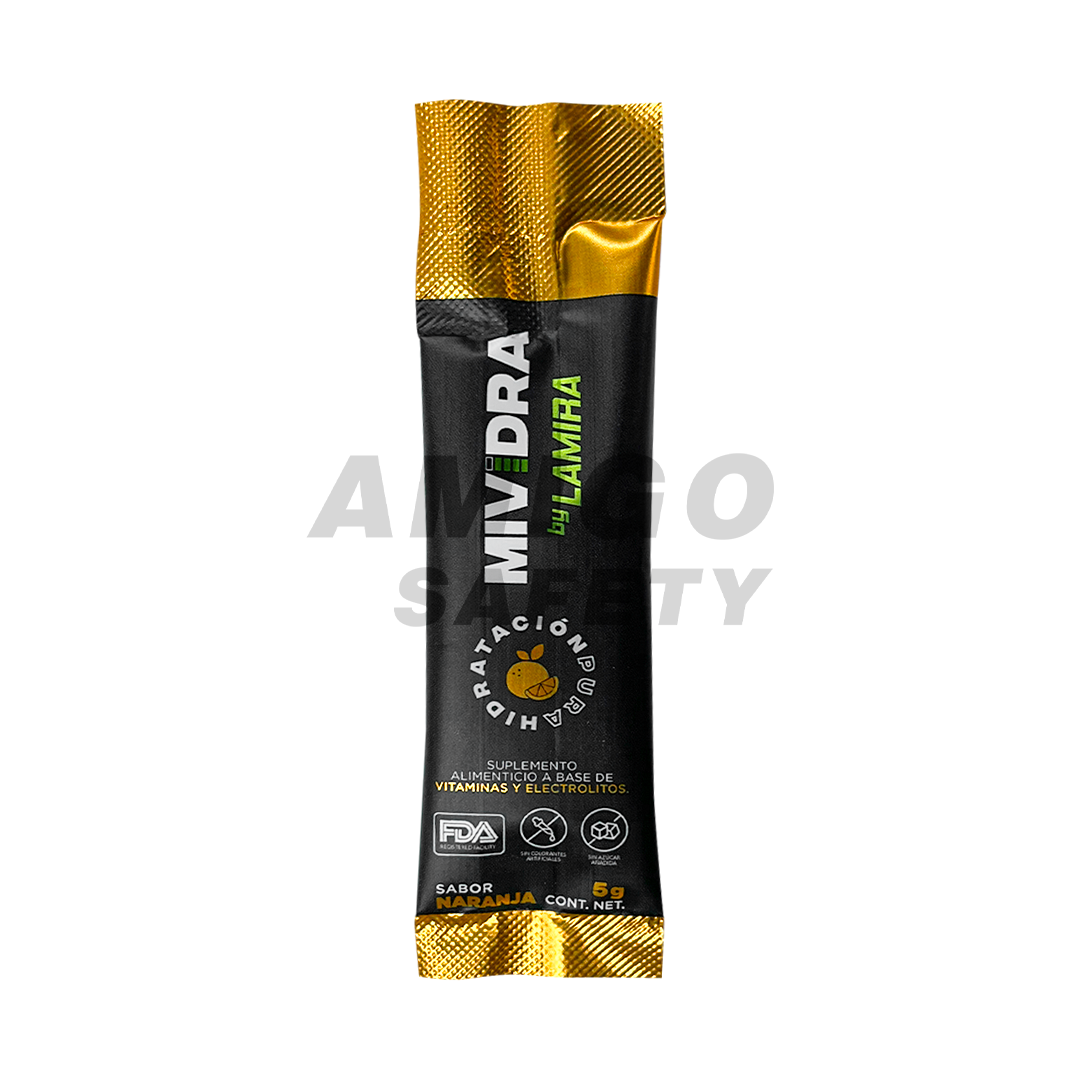 BEBIDA HIDRATANTE SIN AZÚCAR SOBRE PARA 600 ML MIVIDRA NARANJA 5 G