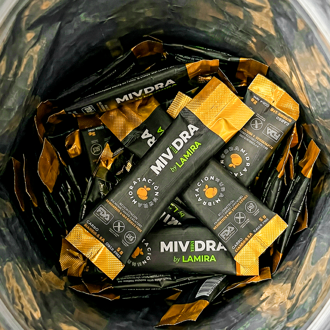 Bebida Hidratante sin Azúcar (Empaque con 250 Sobre para 600 ml) Mividra Naranja 5 g - 2