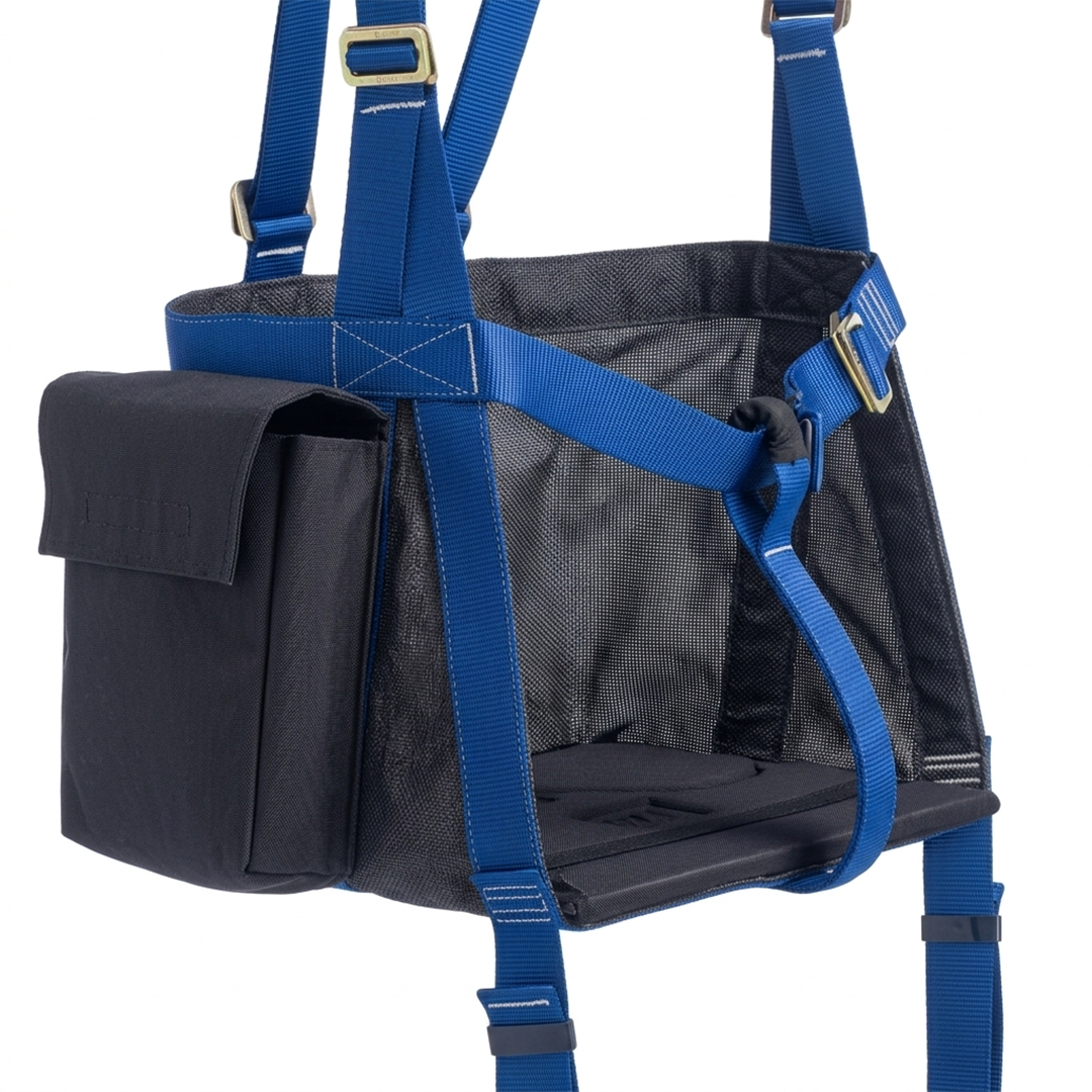 Arnés Guindola con Asiento de Madera y 1 Anillo D DBI SALA 3M Azul 1001378 190 Kg - 2